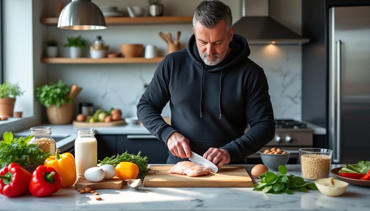 découvrez un plan nutritionnel adapté pour prendre du muscle après 40 ans, avec des conseils personnalisés pour optimiser votre alimentation et améliorer votre masse musculaire en toute santé.