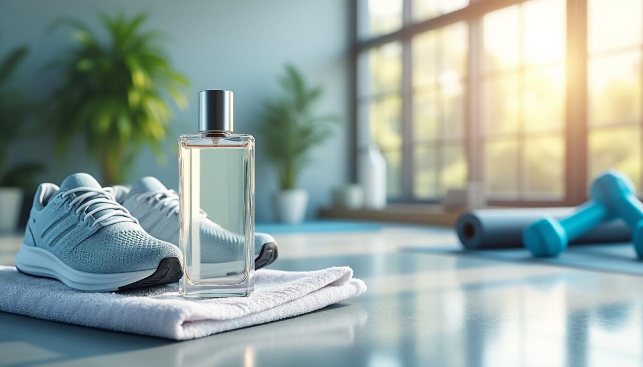 découvrez notre parfum léger, parfait pour une fraîcheur instantanée après le sport. une senteur délicate qui vous accompagne tout au long de la journée.