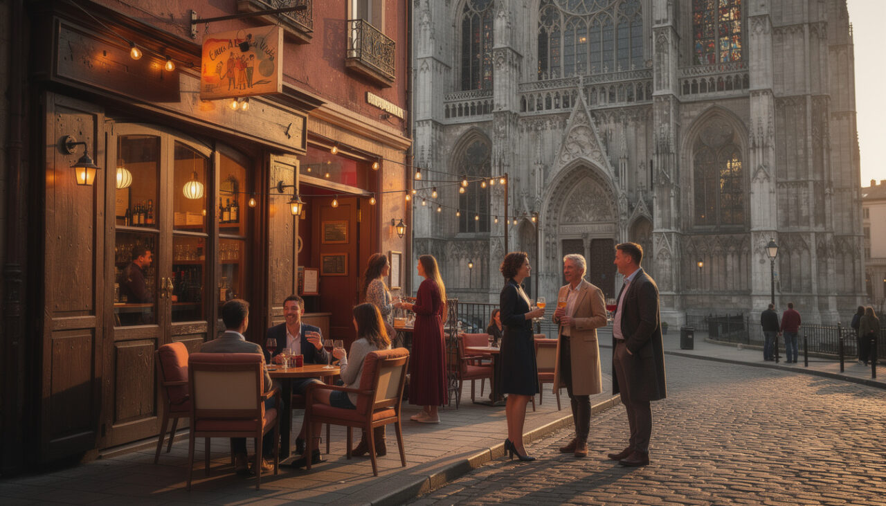 découvrez un bar chaleureux situé au cœur du quartier, à deux pas de la cathédrale, offrant une ambiance conviviale et des boissons savoureuses.